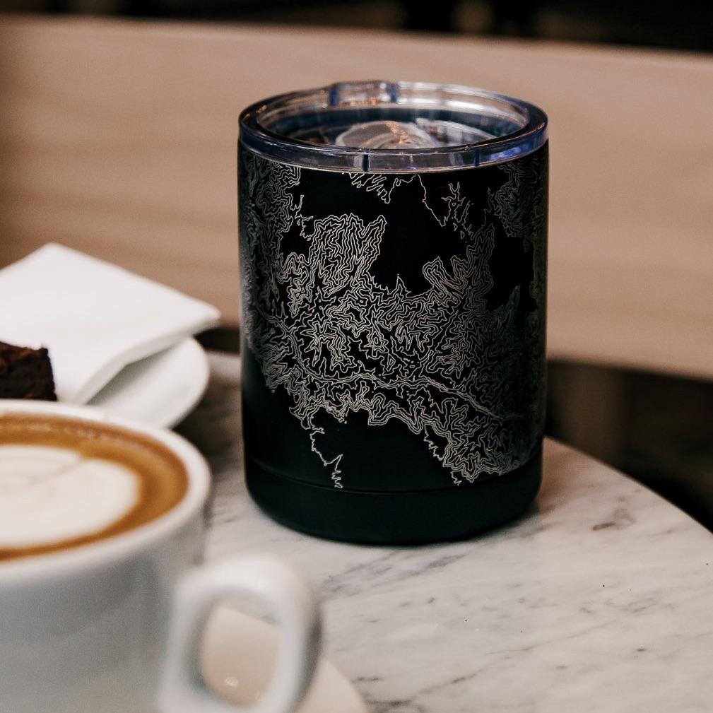 Grand Canyon National Park Engraved Topographic Map Insulated Cup