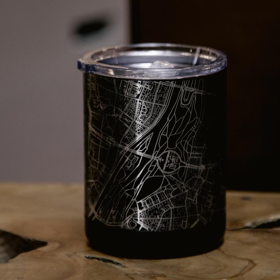 Yosemite National Park Engraved Topographic Map Insulated Cup